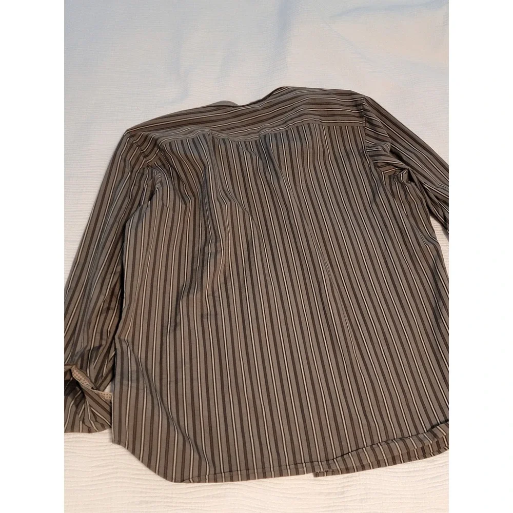 Banana Republic‎ slim Fit XLarge 17-17 1/2 woven in Italy long sleeve button up